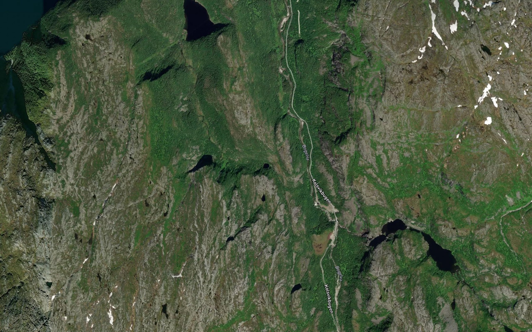 Satellite map of the Svarttjonna