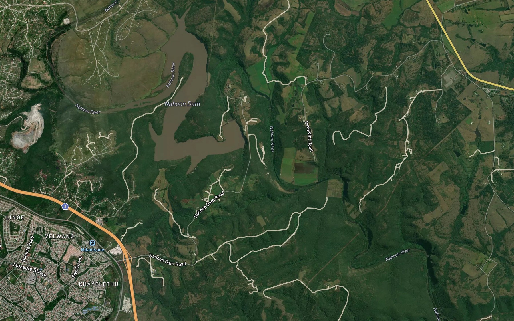 Satellite map of the Gabe