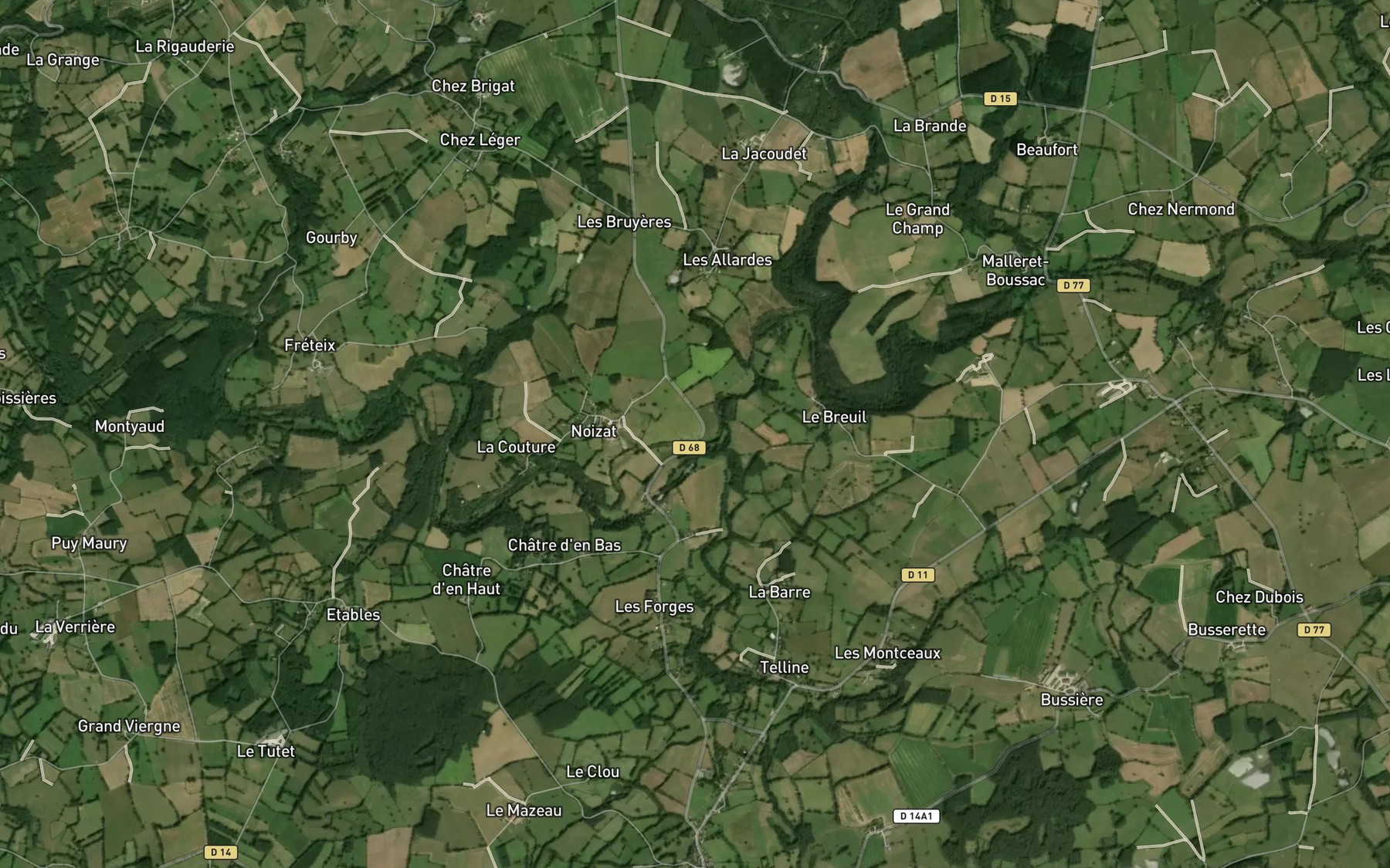 Satellite map of the Verraux