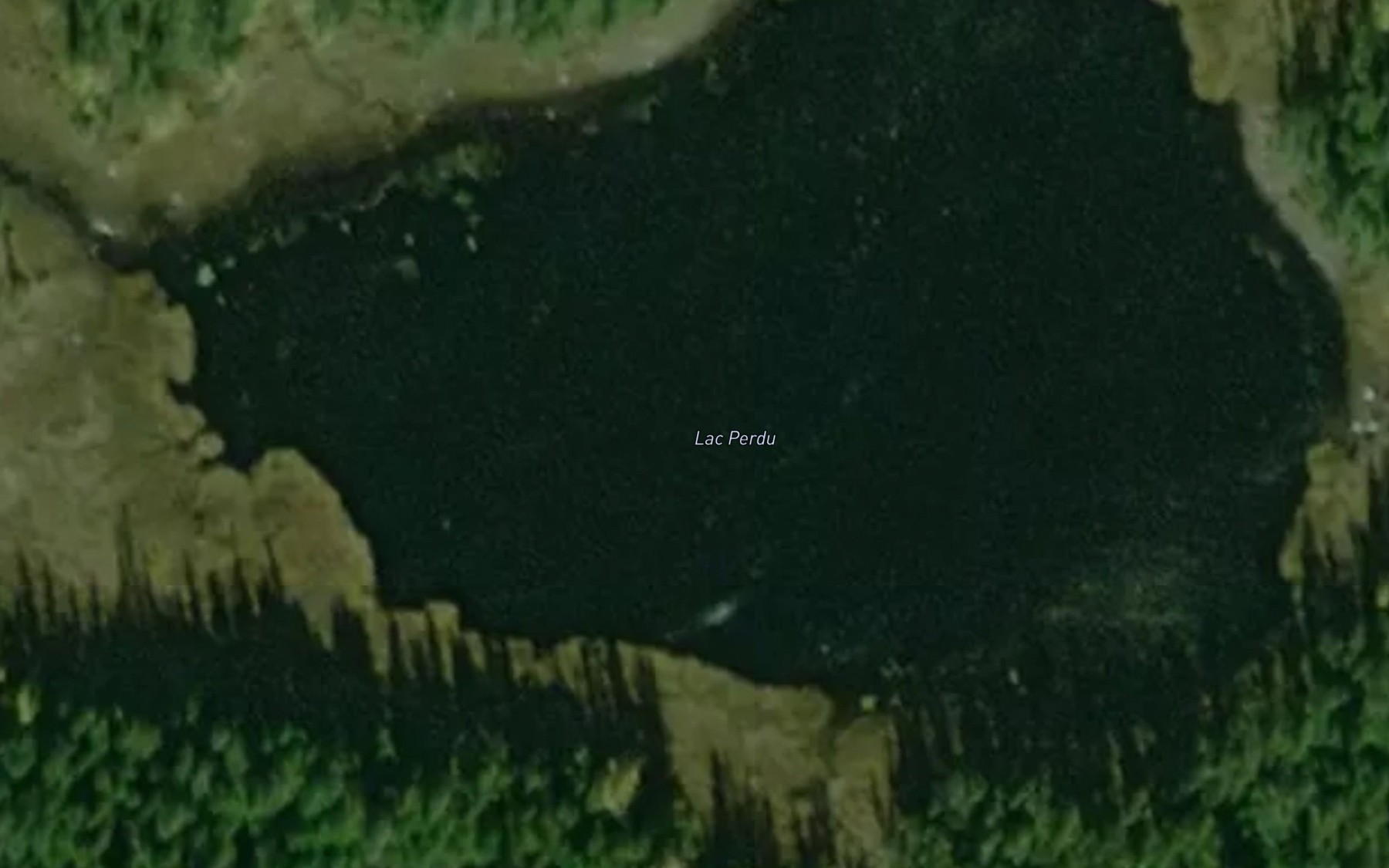 Satellite map of the Lac Perdu
