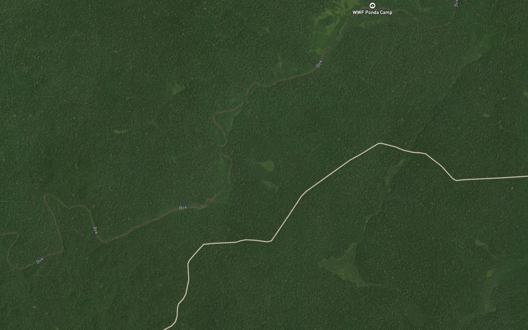Satellite map of the Tunk