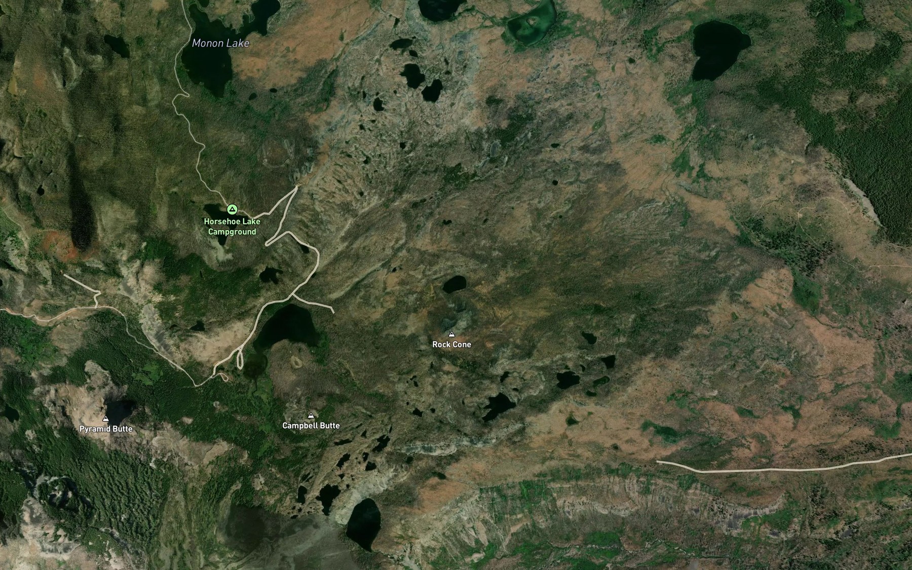 Satellite map of the Lost Lake