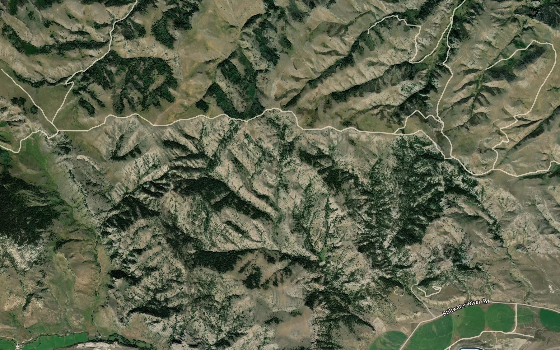 Satellite map of the Upper Cottonwood Spring