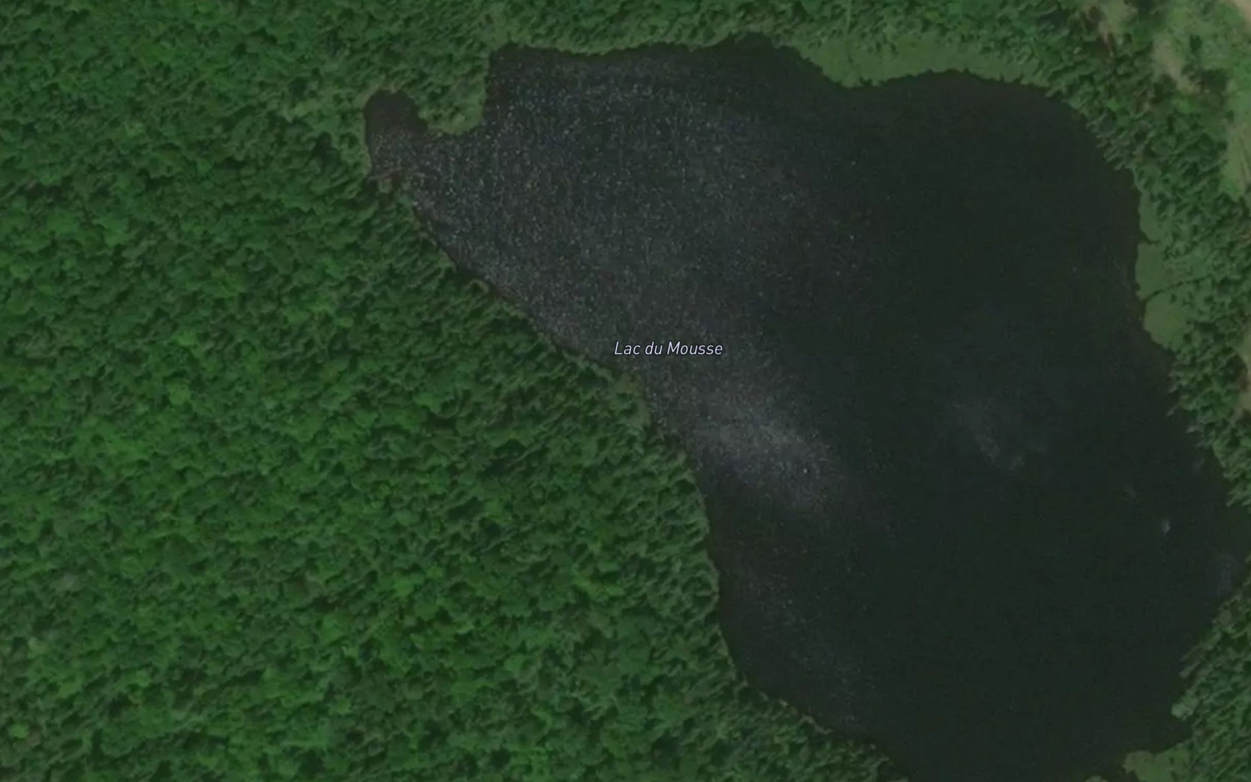 Satellite map of the Lac du Mousse