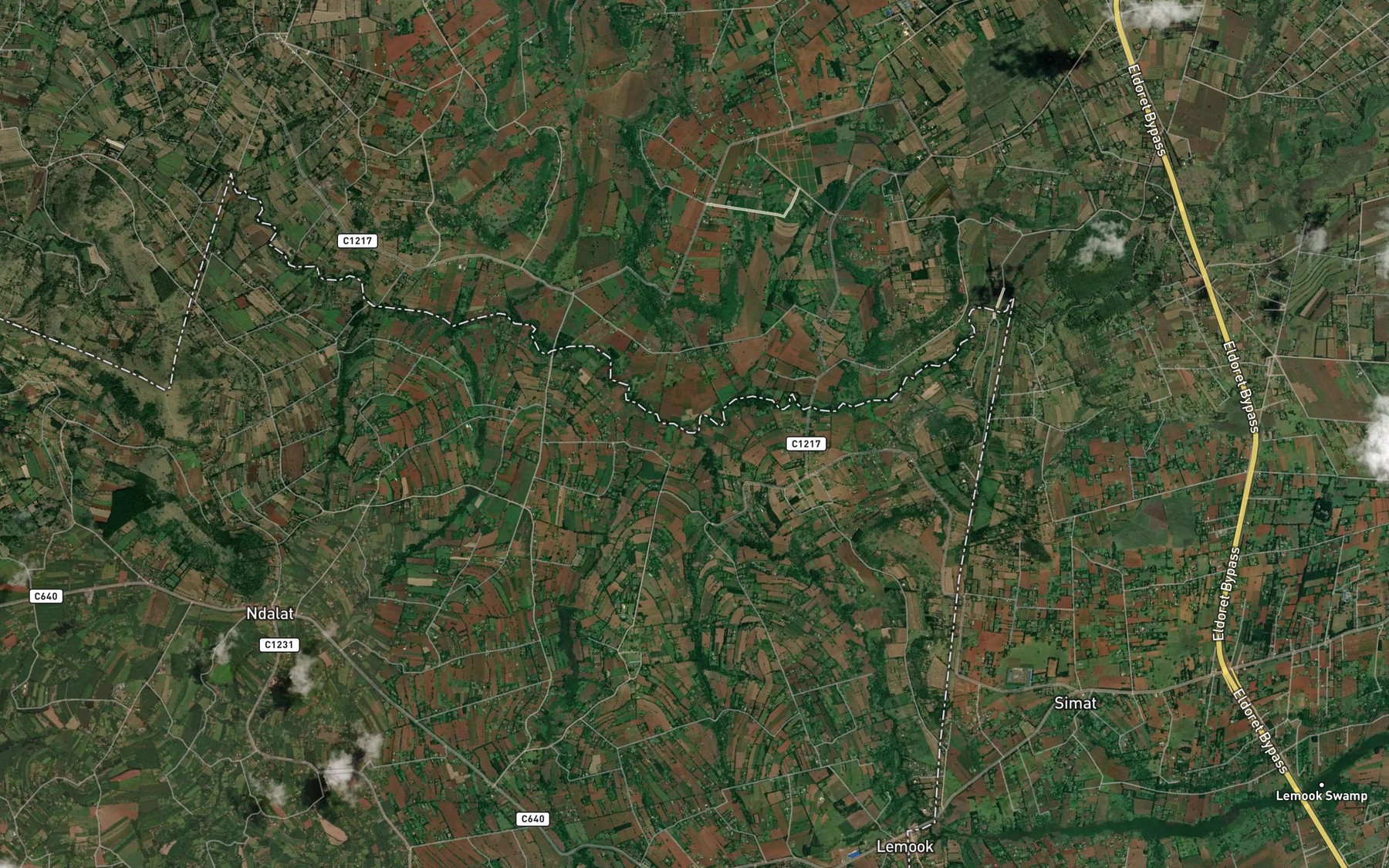 Satellite map of the Ol Dane Sapuk