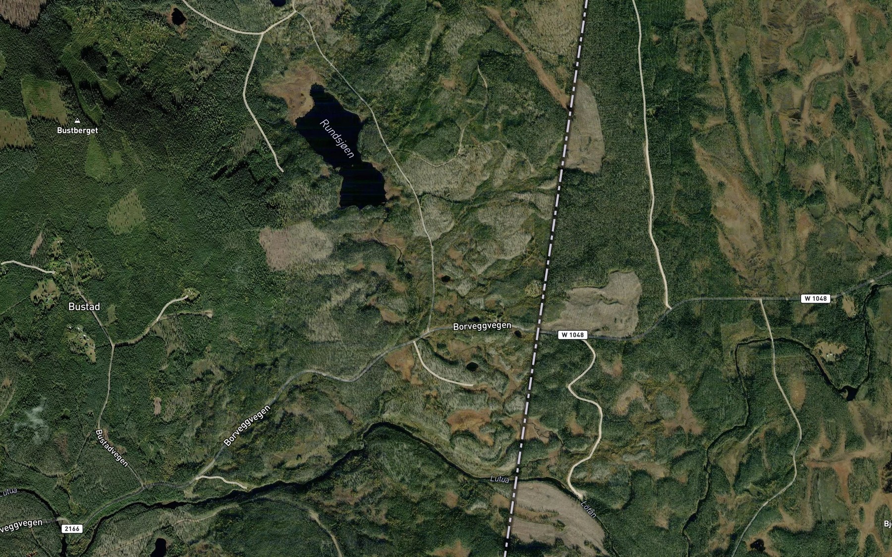 Satellite map of the Tatertjonna