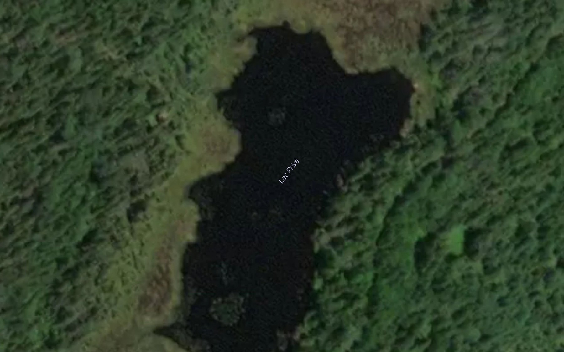 Satellite map of the Lac Prive
