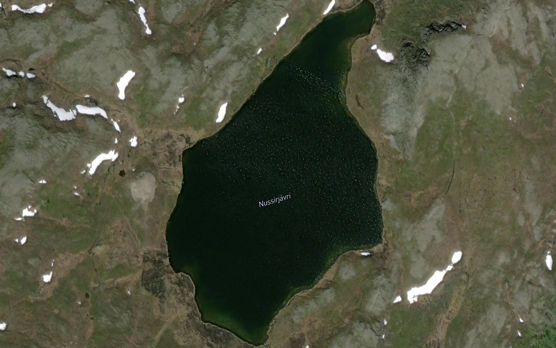 Satellite map of the Nussirjavri