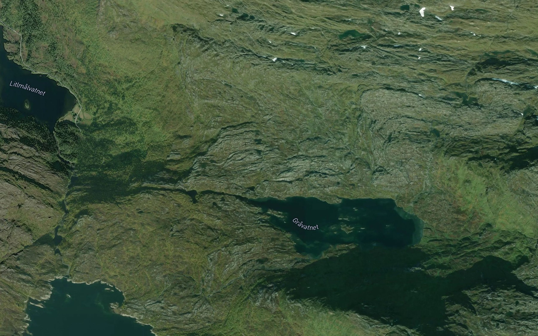 Satellite map of the Litlelva