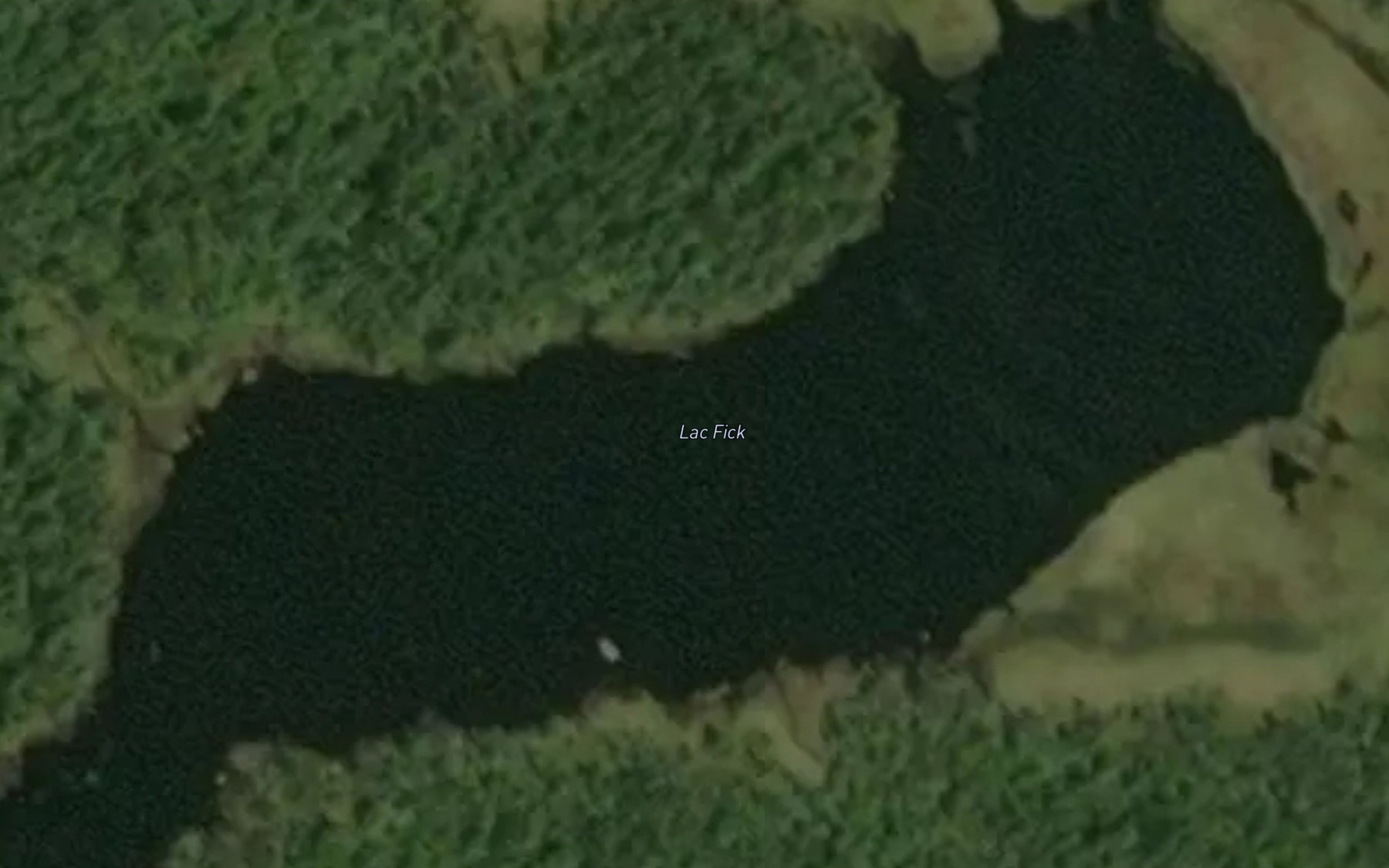 Satellite map of the Lac Fick