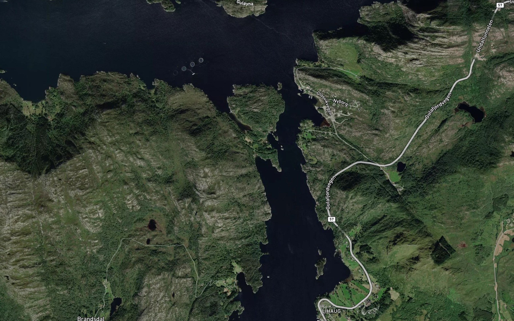 Satellite map of the Britevika