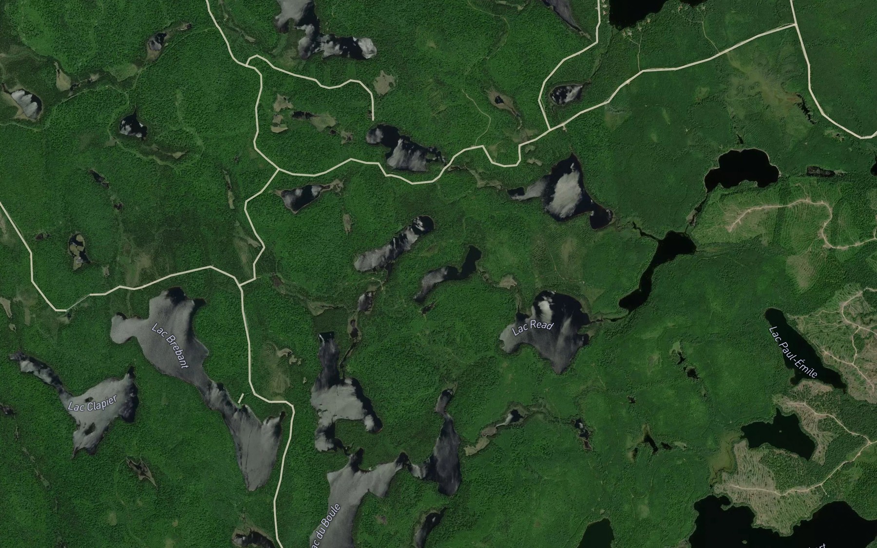 Satellite map of the Lac Kamickekwakamacik