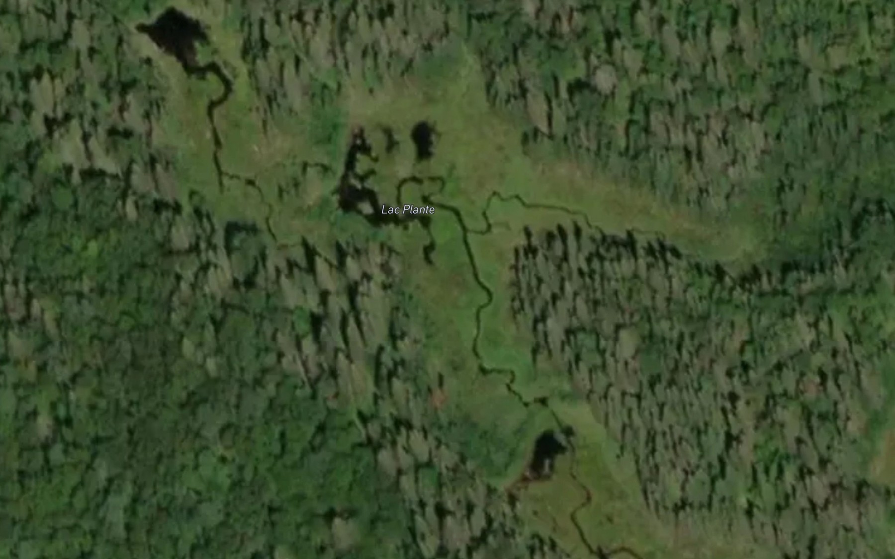 Satellite map of the Lac Plante