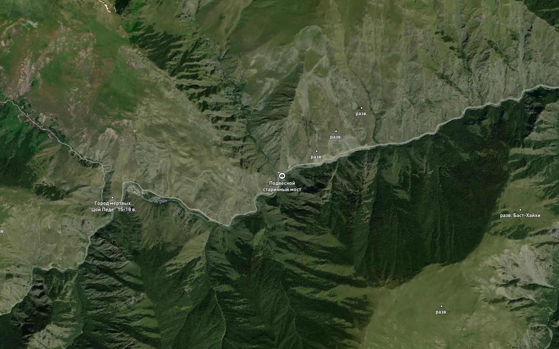 Satellite map of the Bastykhi