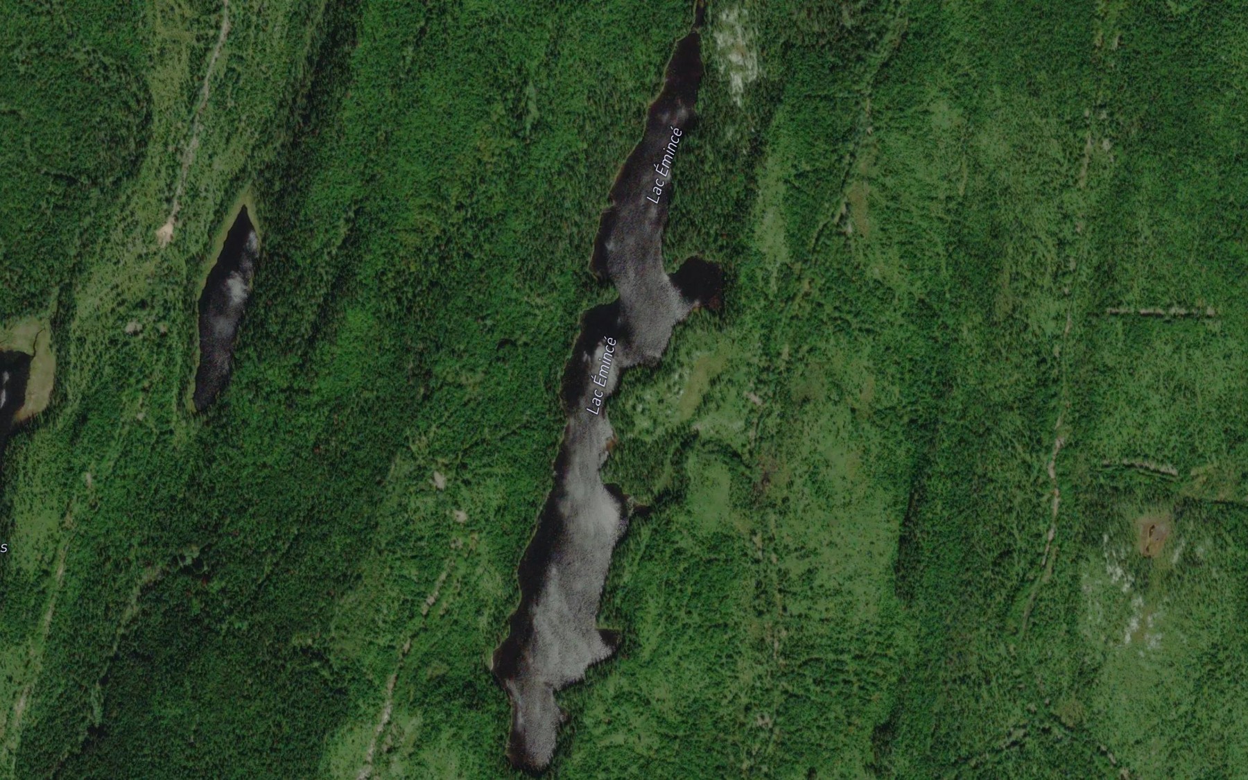 Satellite map of the Lac Emince