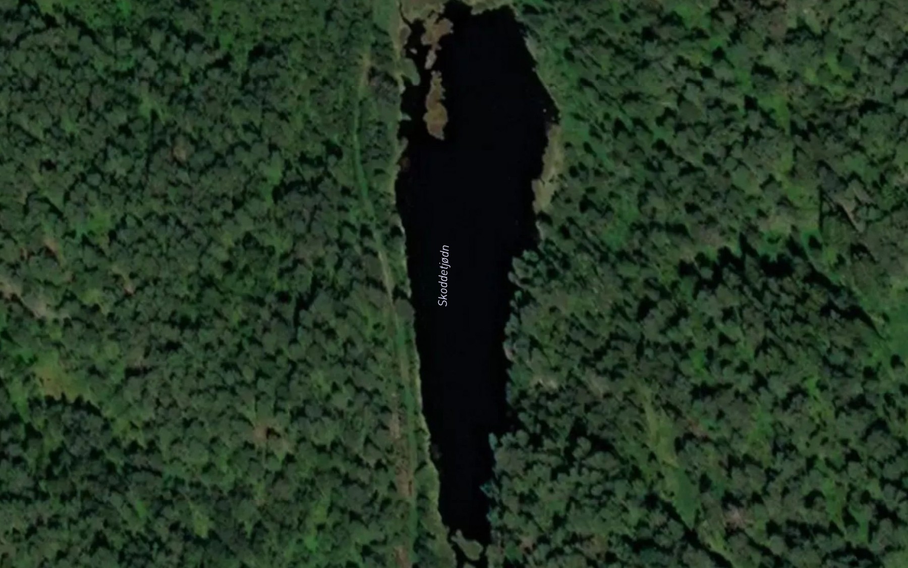 Satellite map of the Skoddetjodn