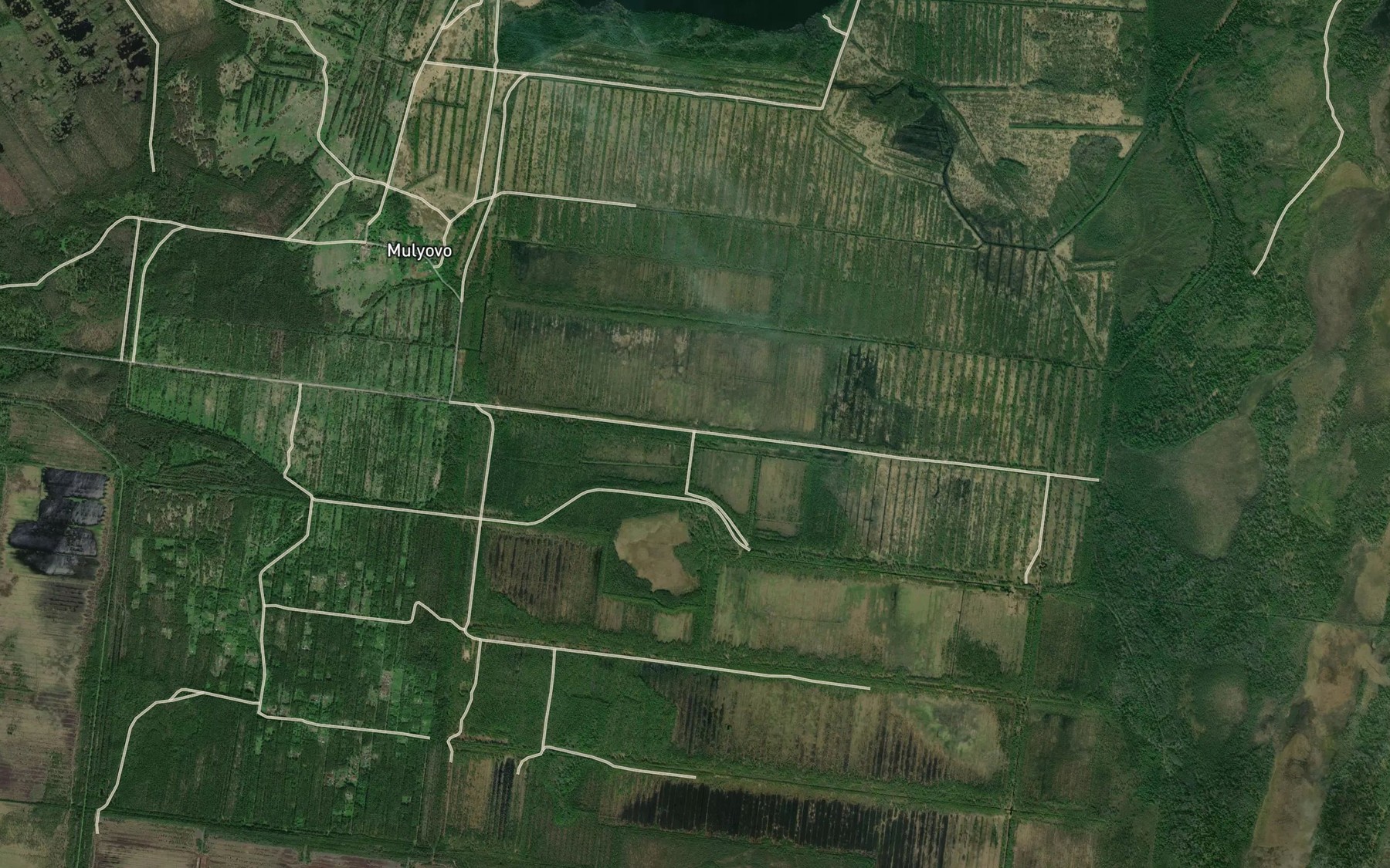 Satellite map of the Ozero Glukhoye
