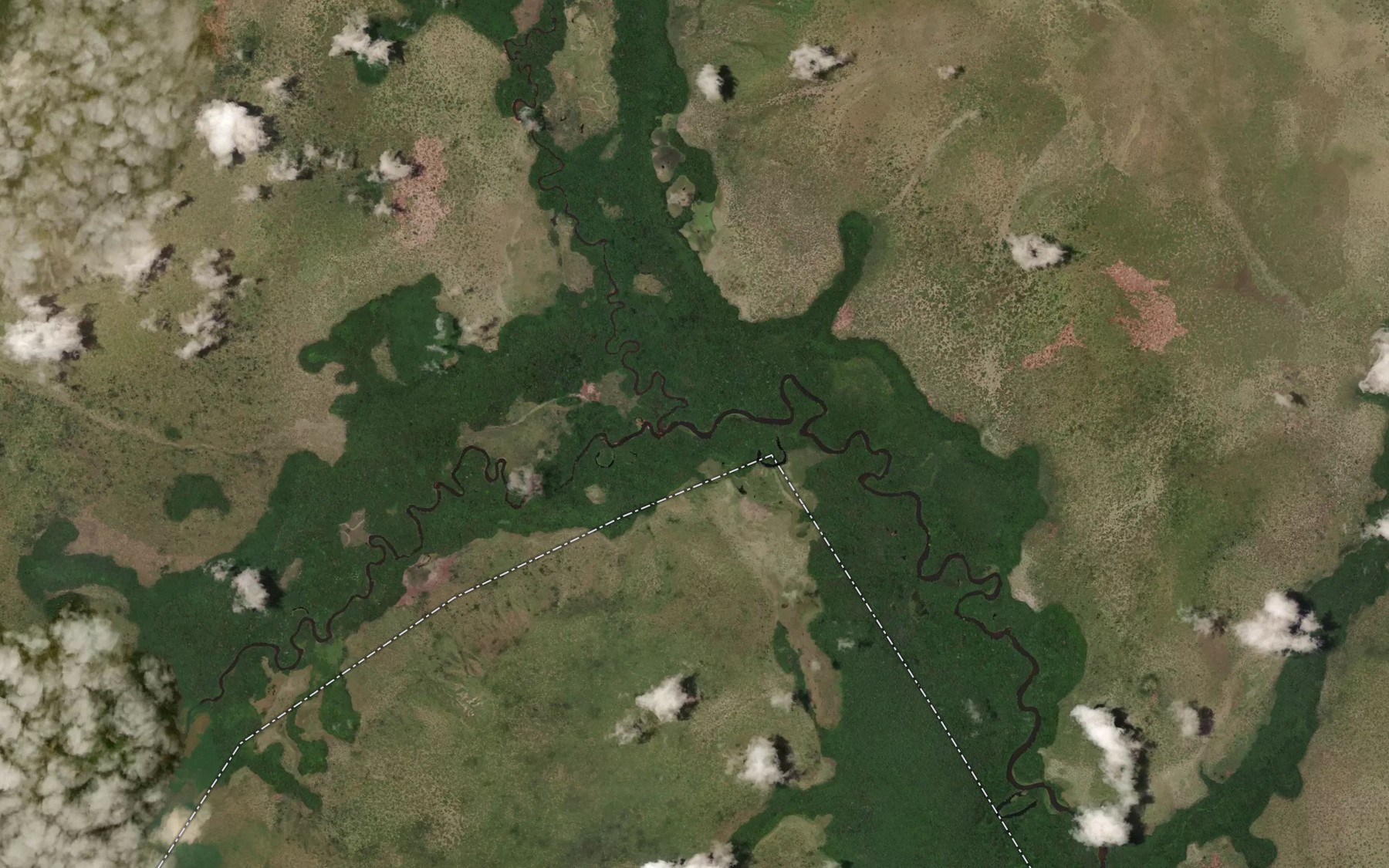 Satellite map of the Mfourka