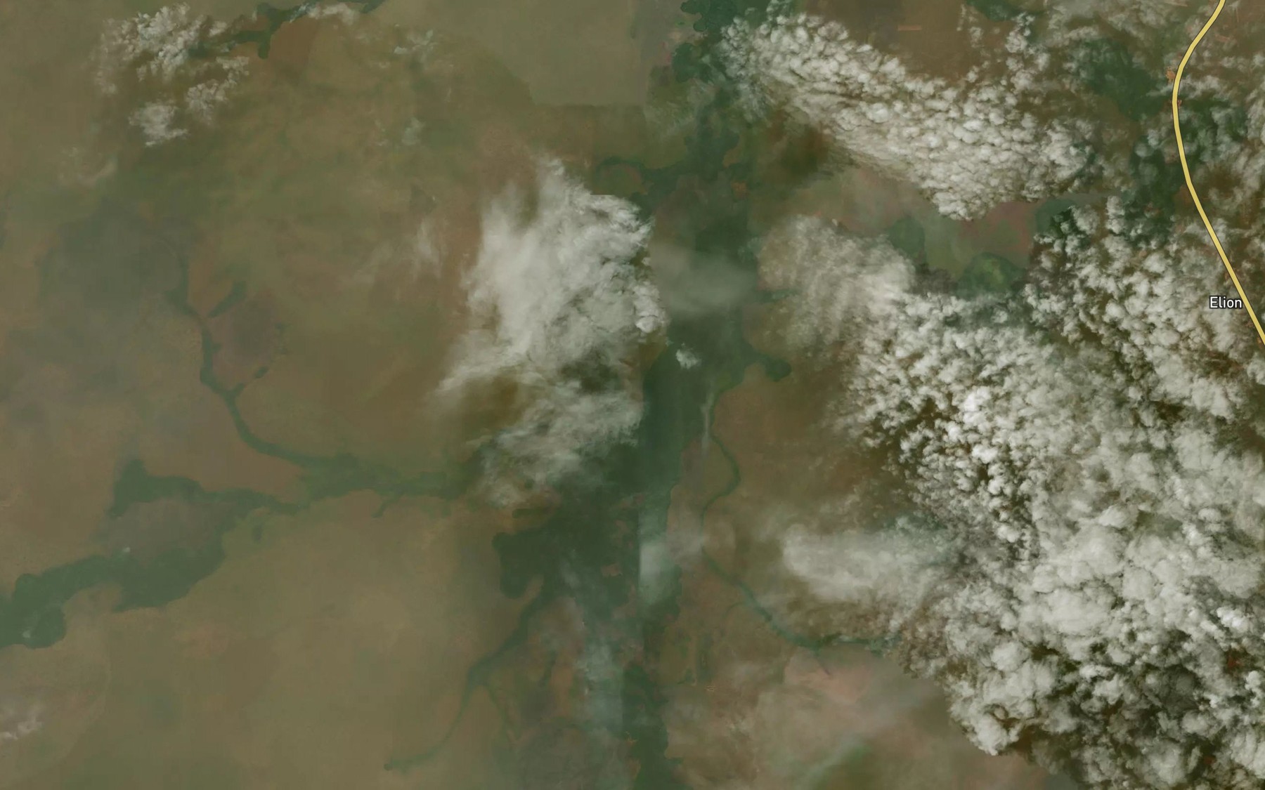 Satellite map of the Ngueykole