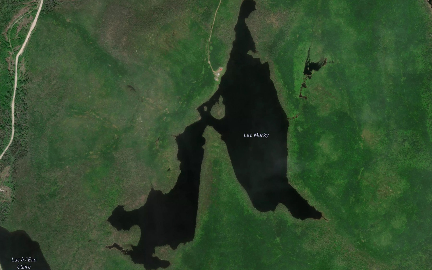 Satellite map of the Lac Murky