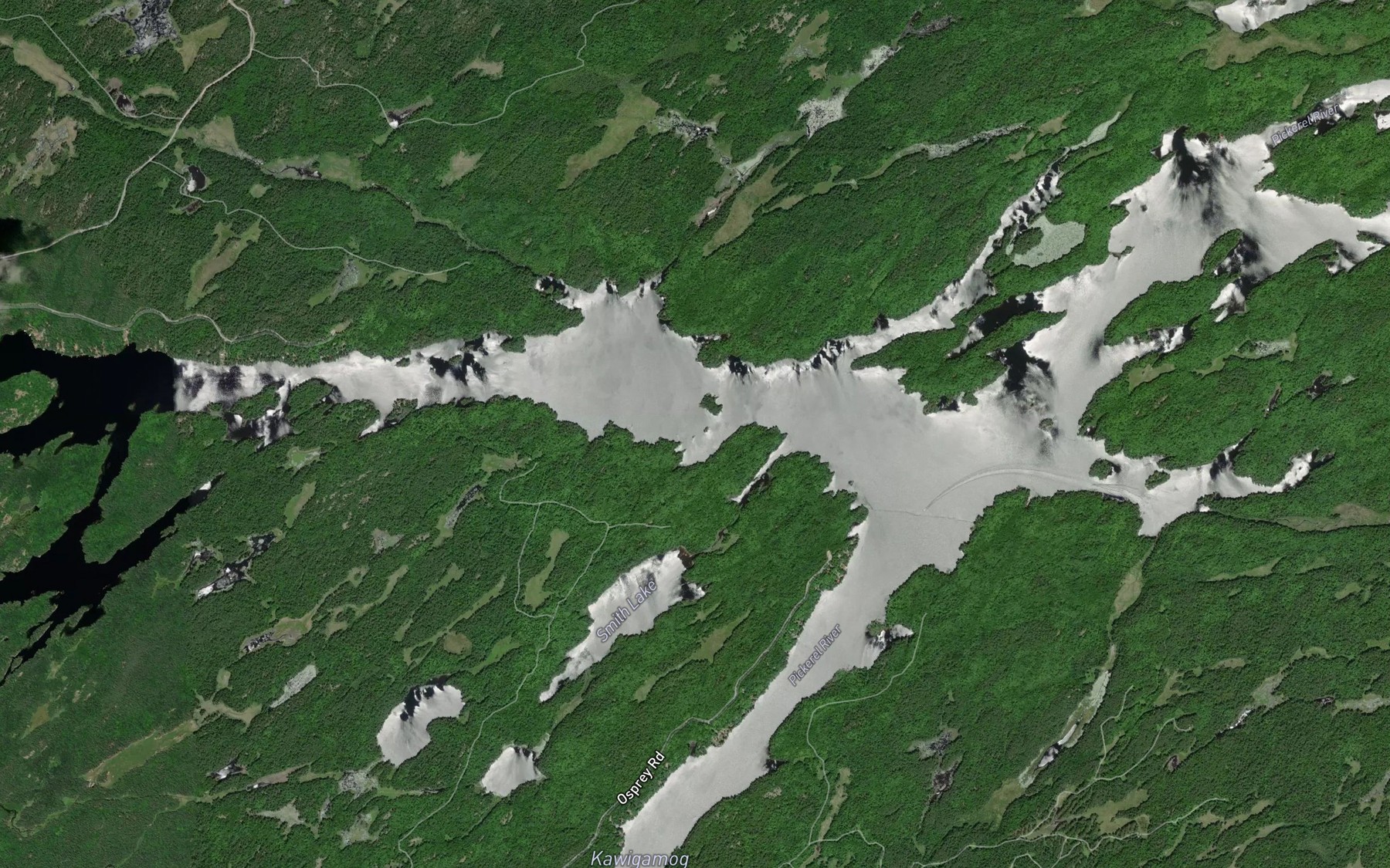 Satellite map of the Smith Bay
