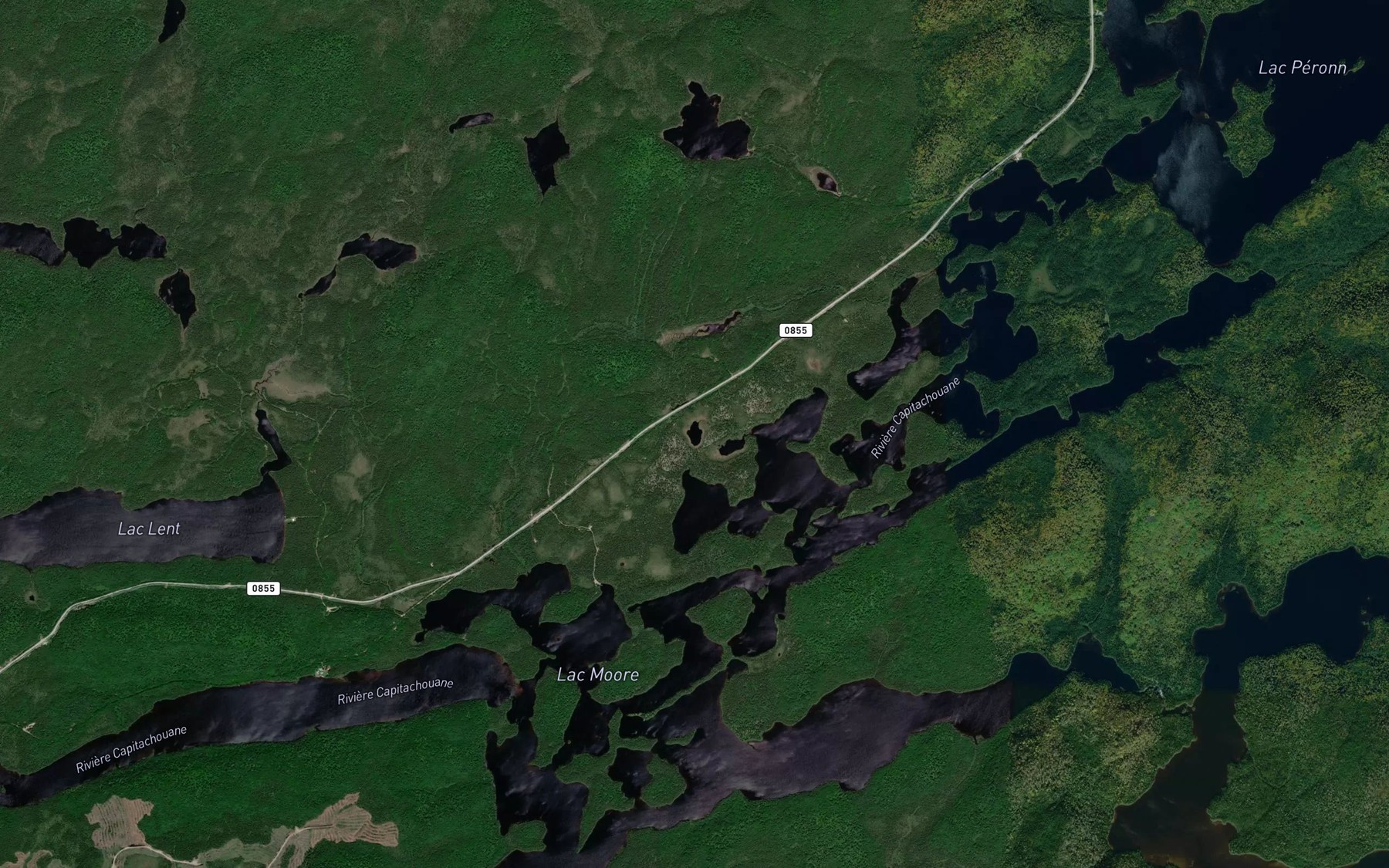 Satellite map of the Lac de l'Orang-Outan