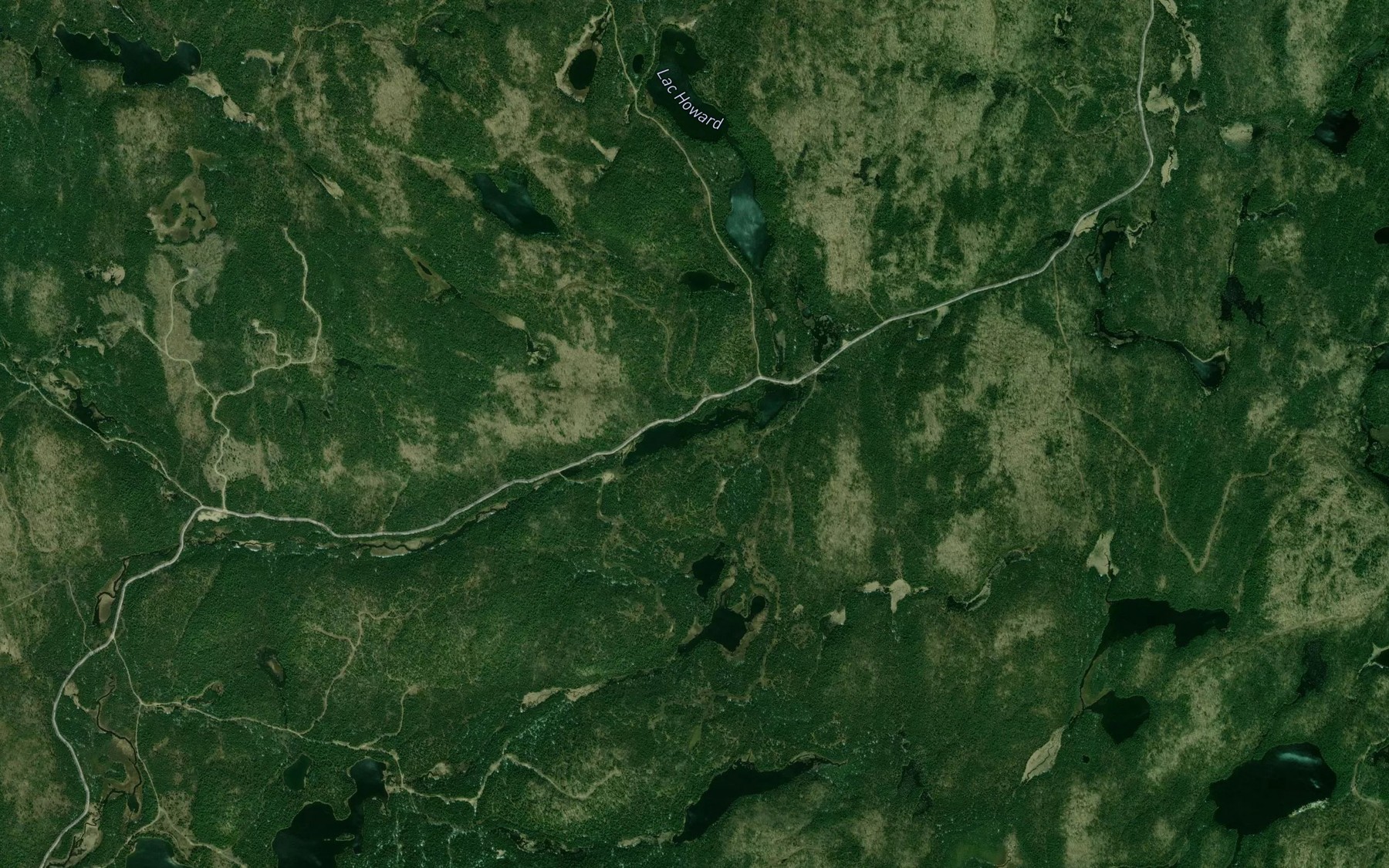 Satellite map of the Lac Pote