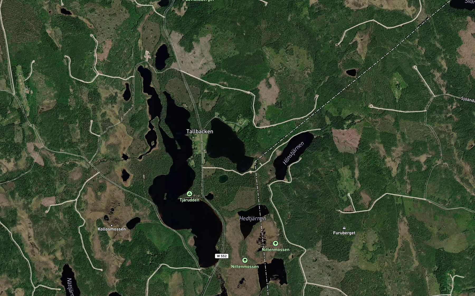 Satellite map of the Honstjarn