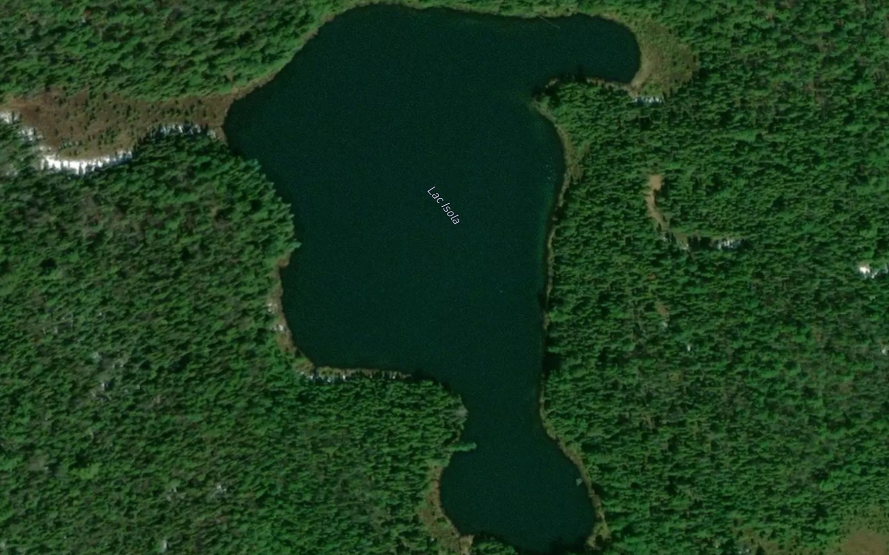 Satellite map of the Lac Isola