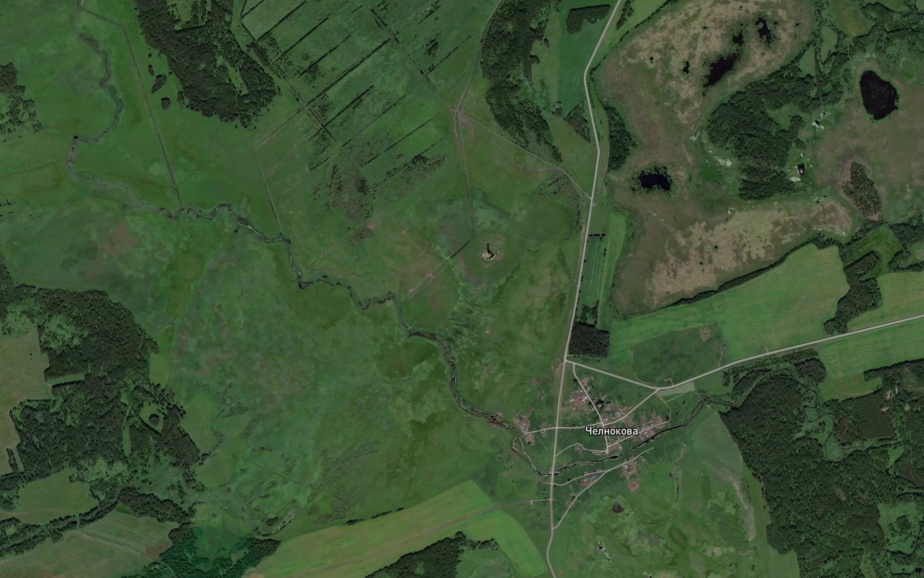 Satellite map of the Smorodinka