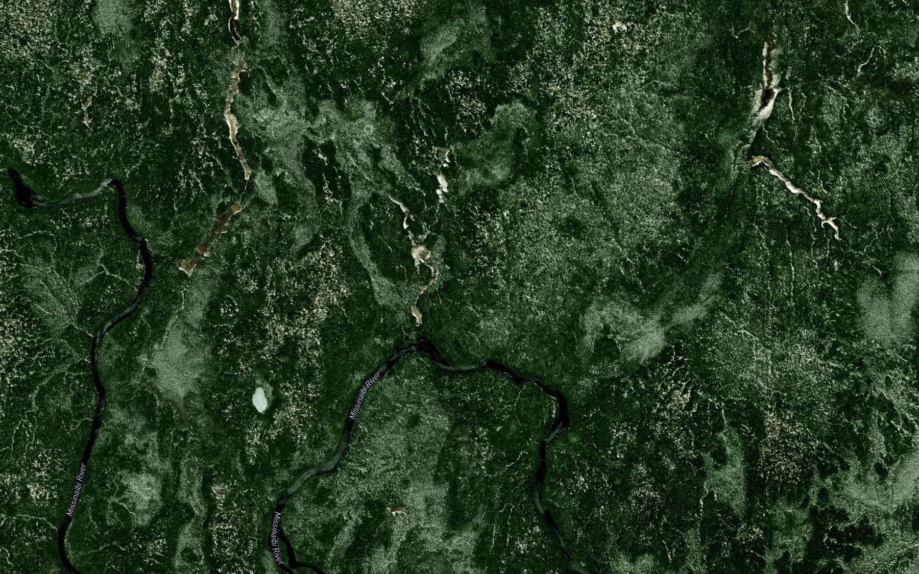 Satellite map of the Deadwood Rapids