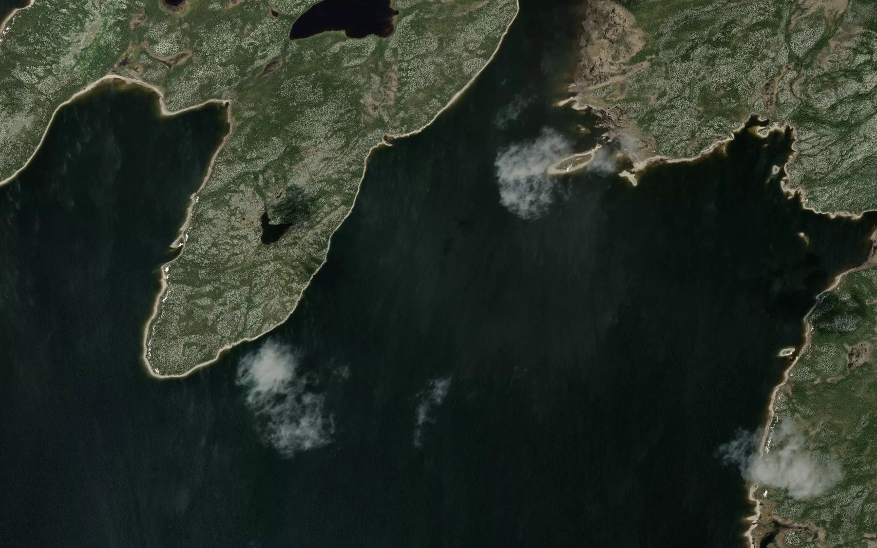 Satellite map of the Lac Chamer