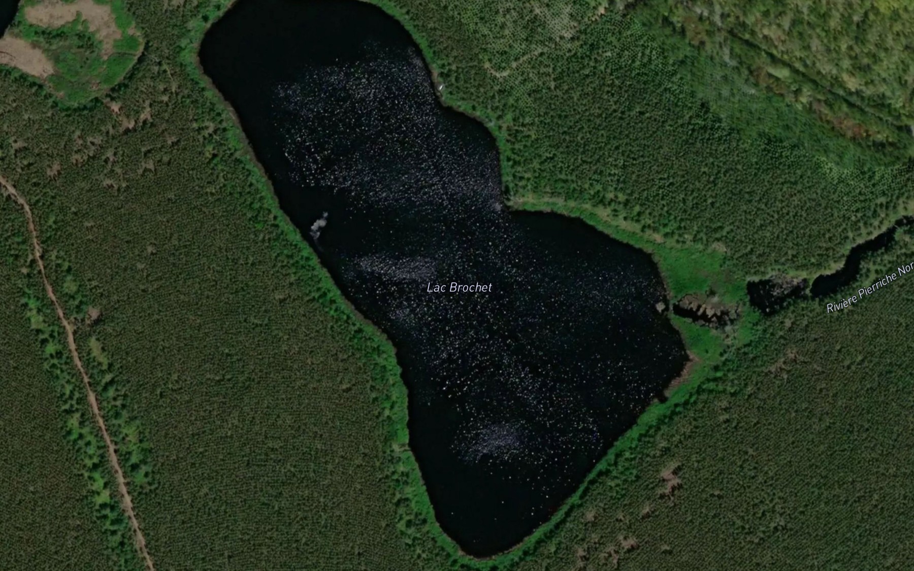Satellite map of the Lac Brochet