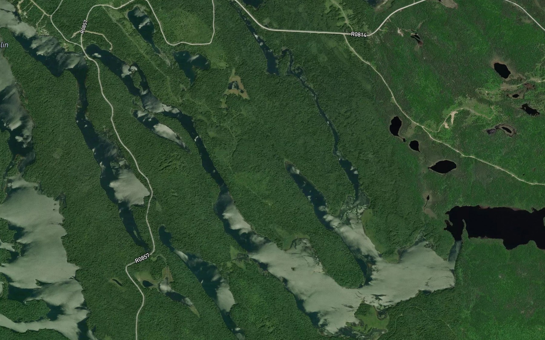 Satellite map of the Ruisseau Birch