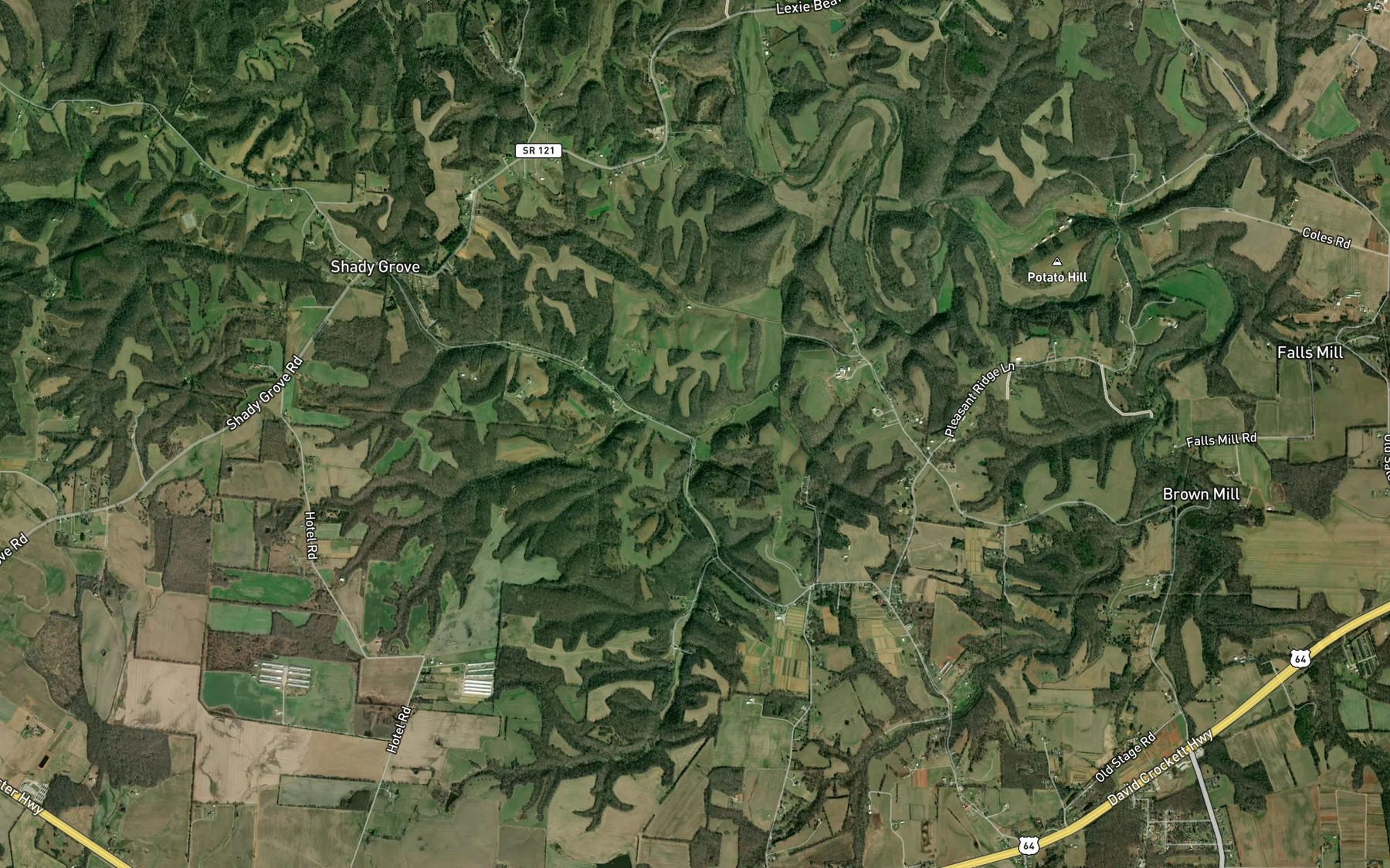 Satellite map of the West Fork Indian Creek