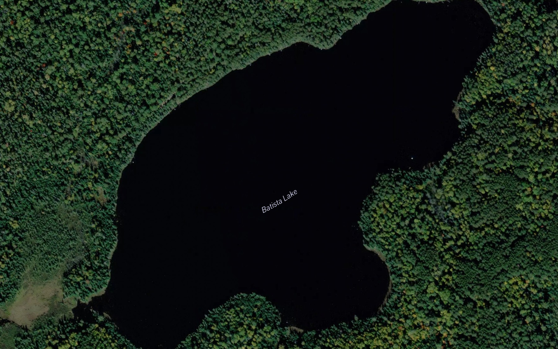 Satellite map of the Batista Lake