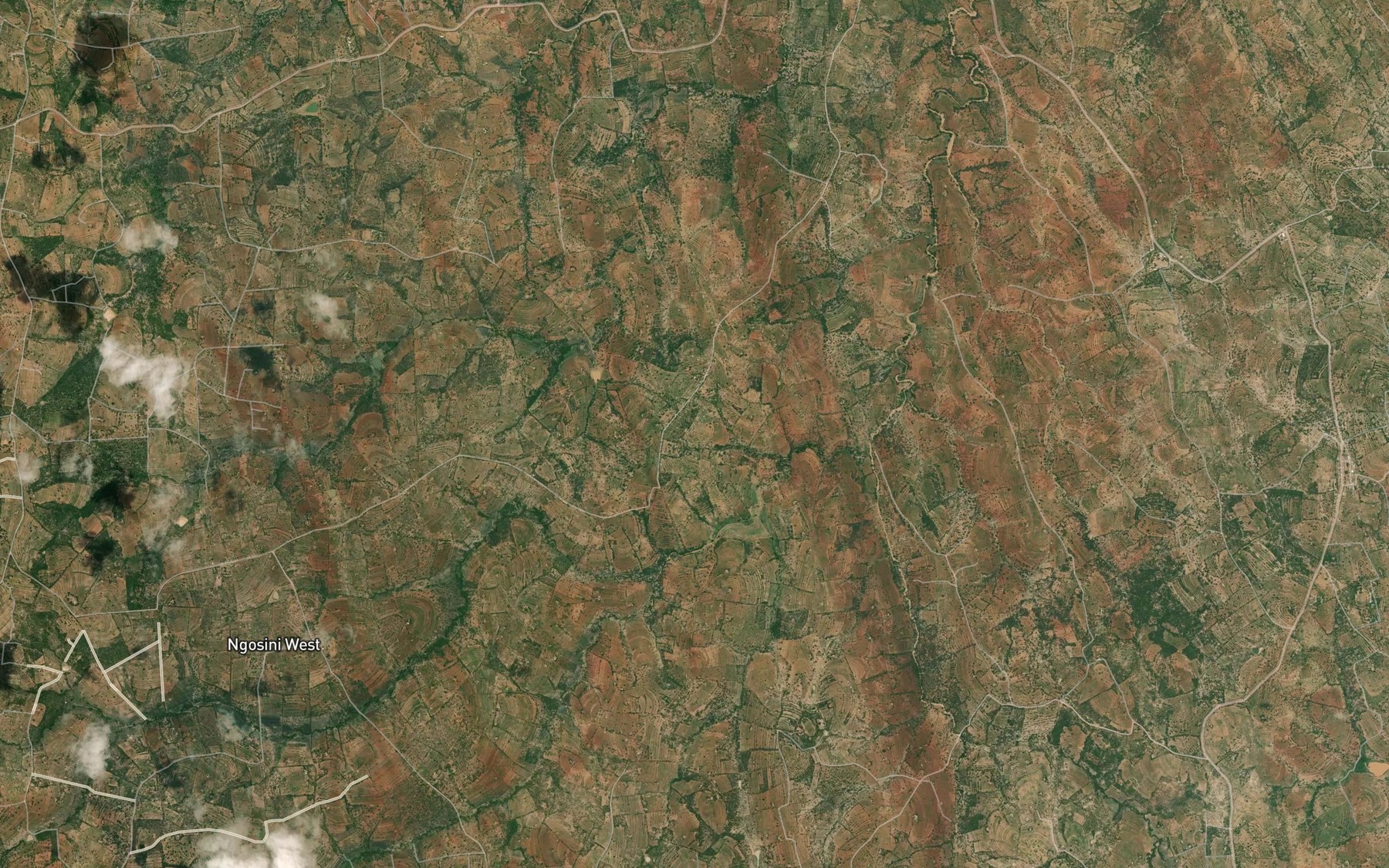 Satellite map of the Ngosini Dam