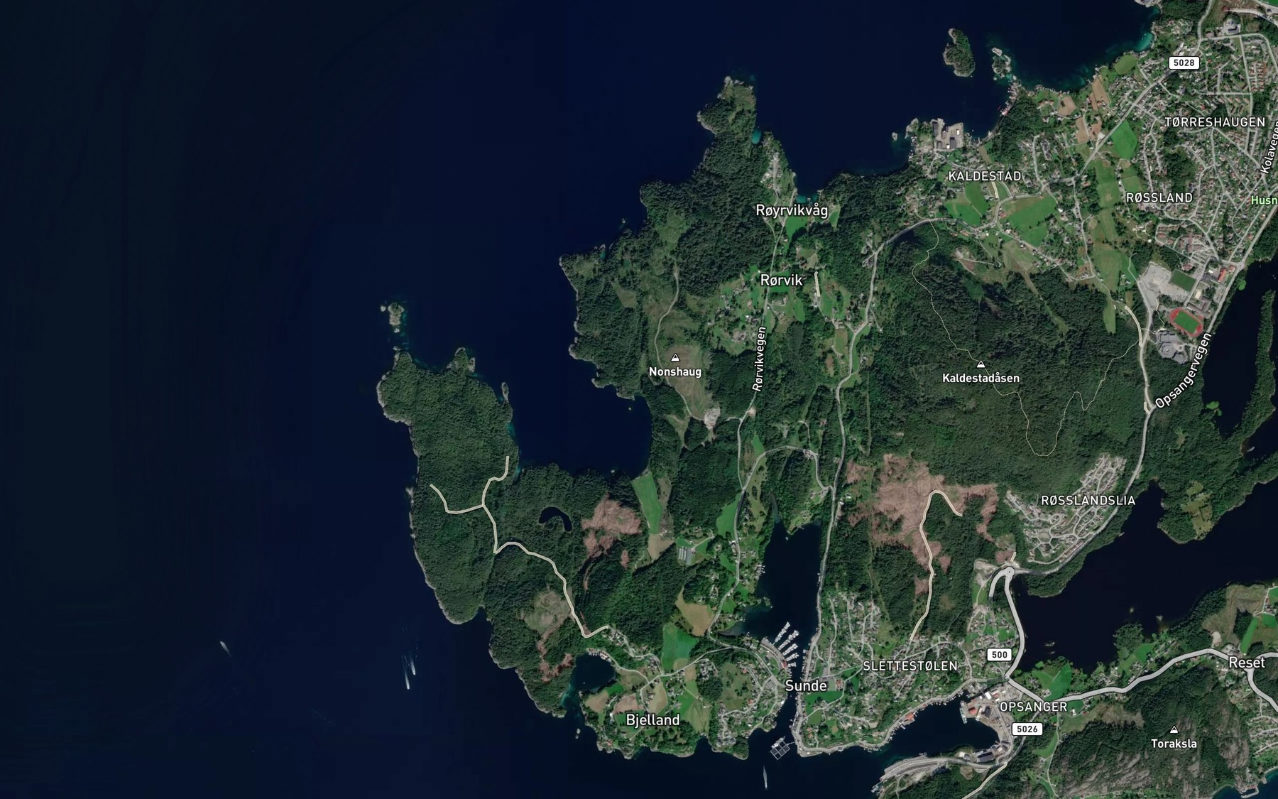 Satellite map of the Notavika