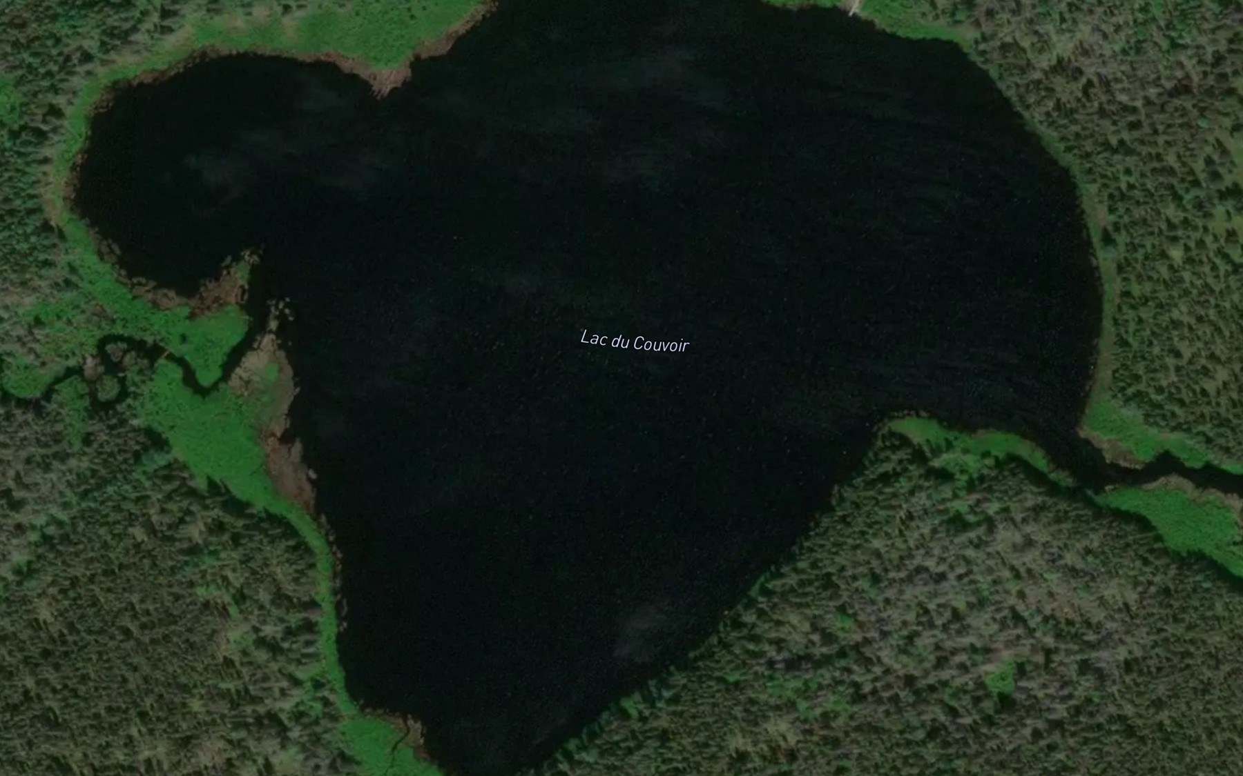 Satellite map of the Lac du Couvoir