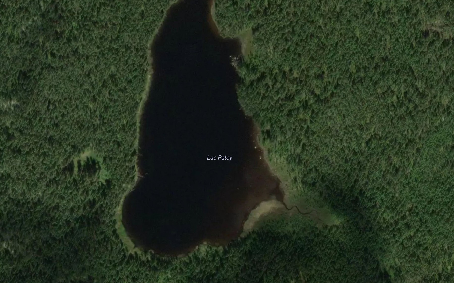 Satellite map of the Lac Paley