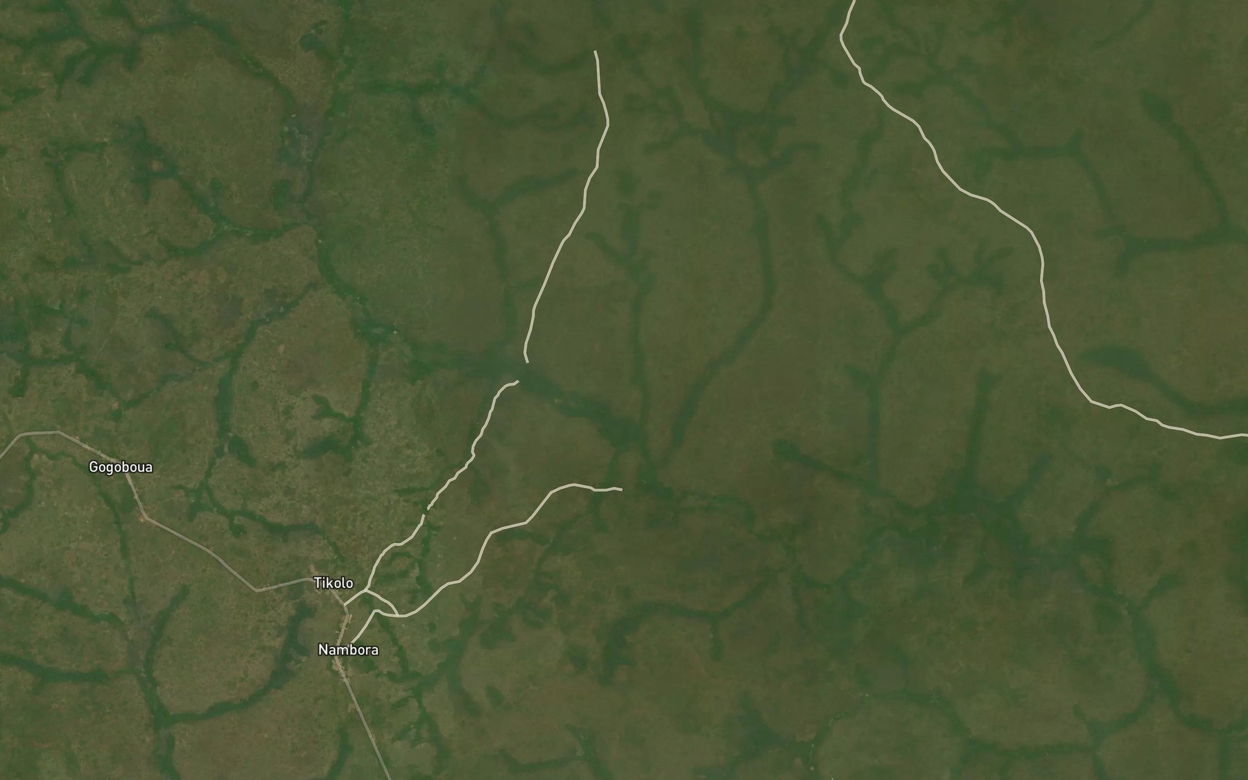 Satellite map of the Ase