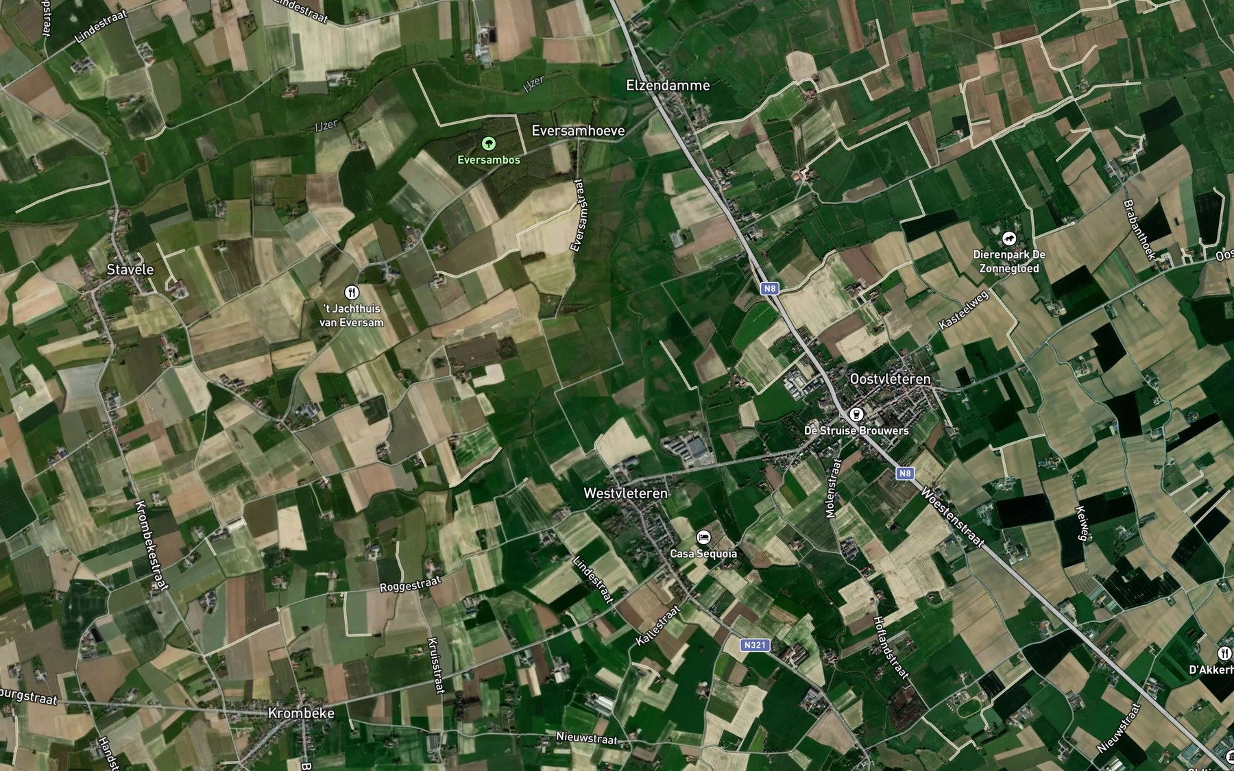 Satellite map of the Heidebeek