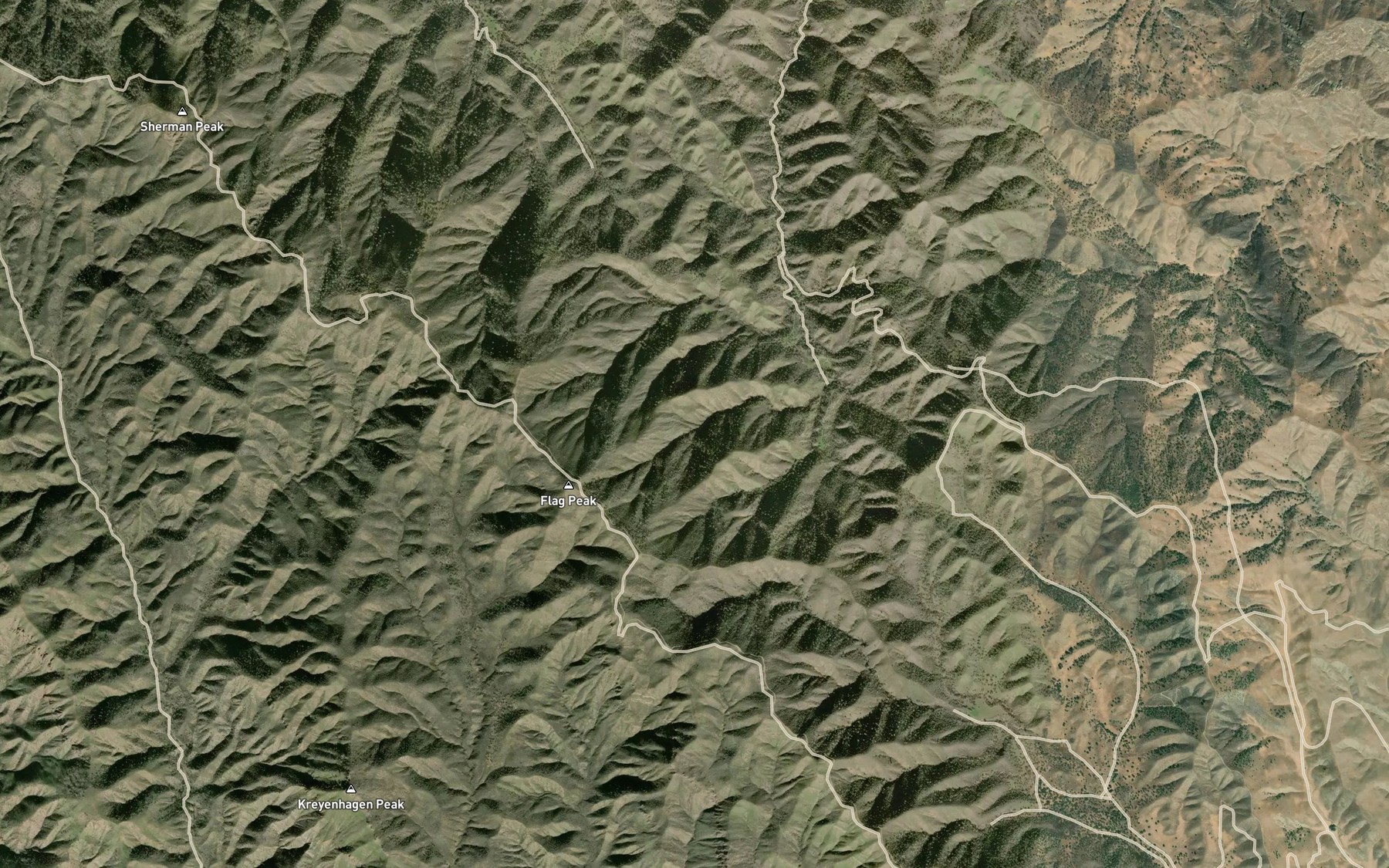Satellite map of the Freitas Spring