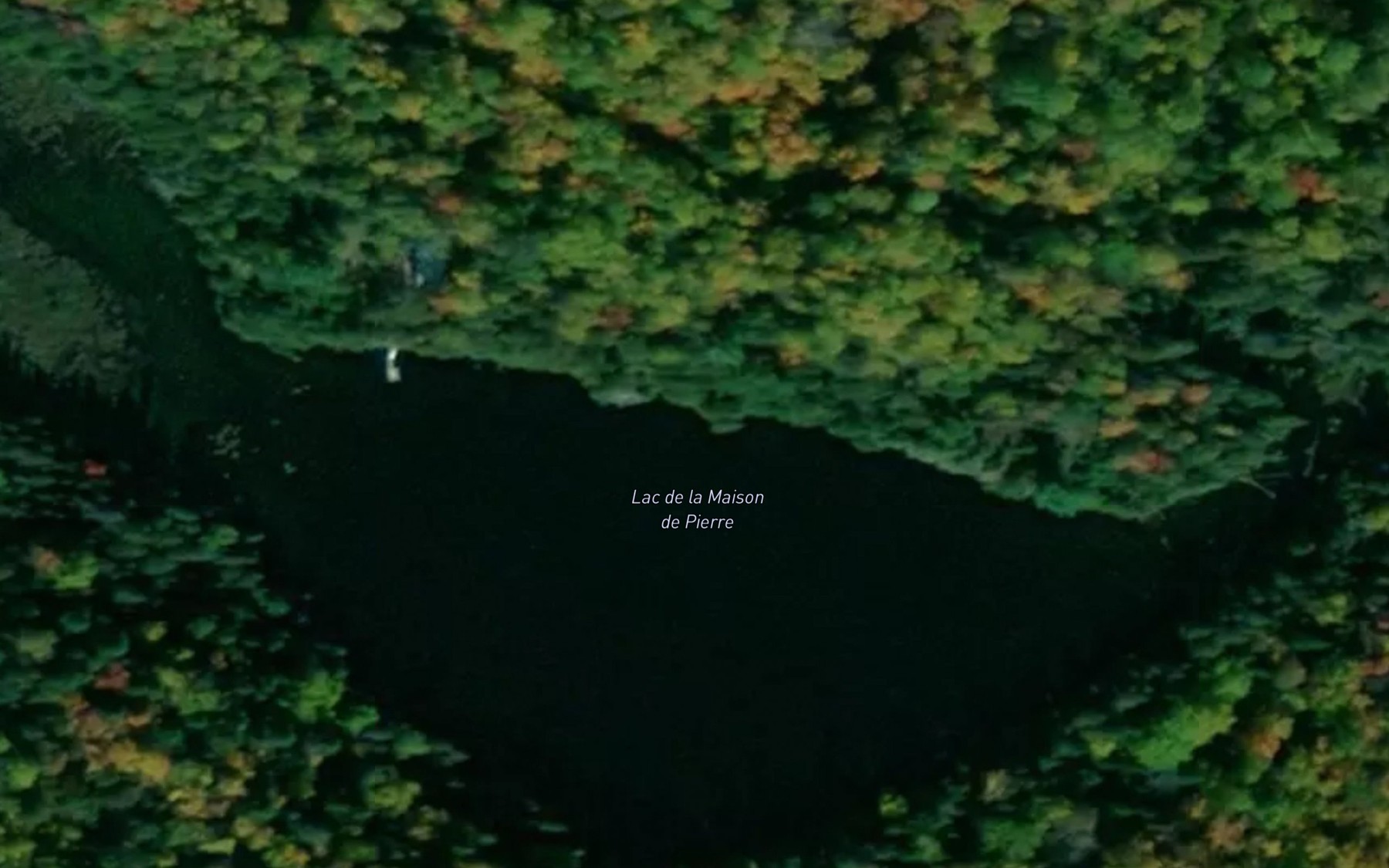 Satellite map of the Lac de la Maison de Pierre