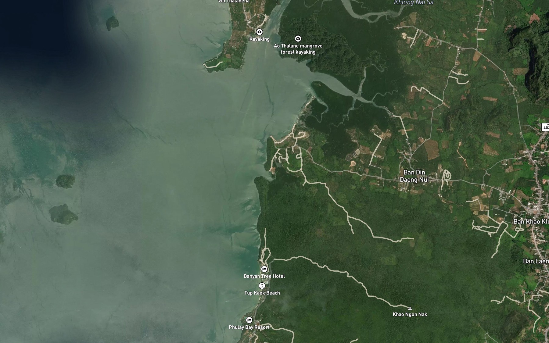 Satellite map of the Khlong Mat Li