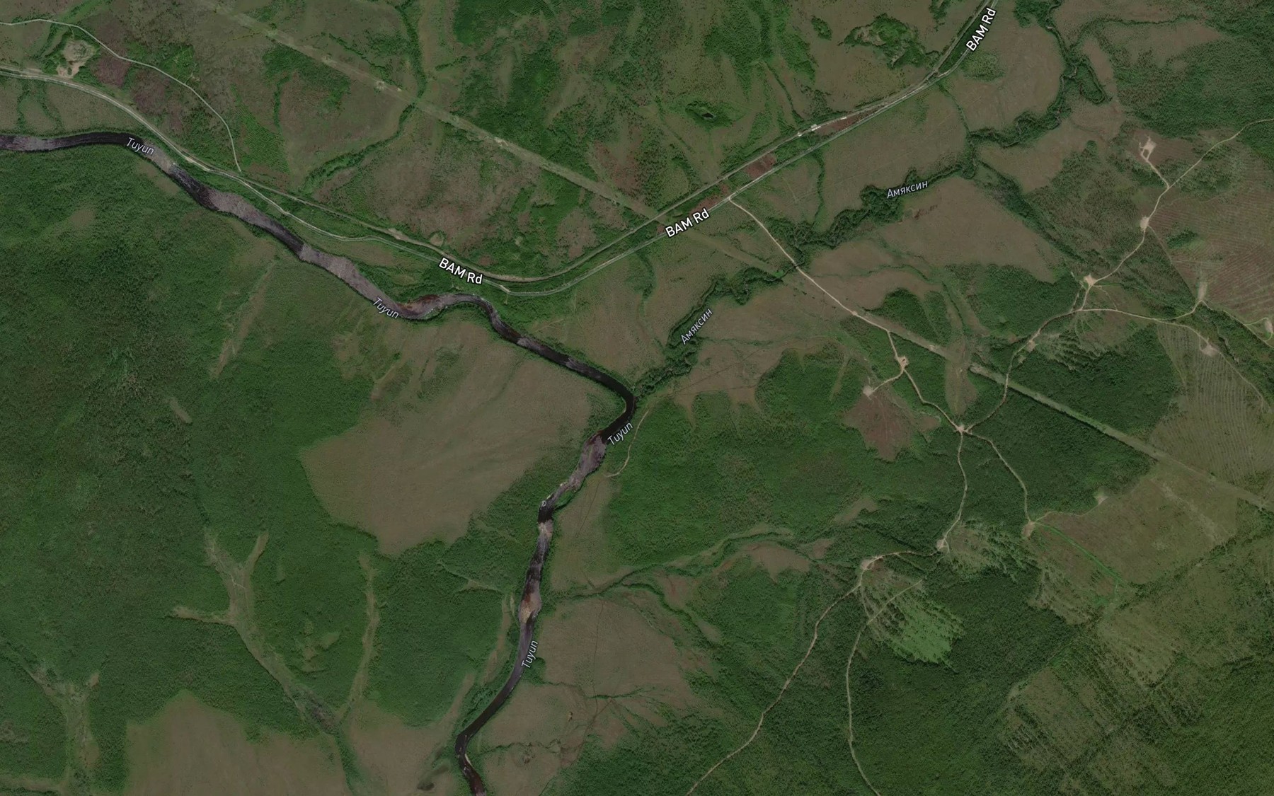 Satellite map of the Amyaksin