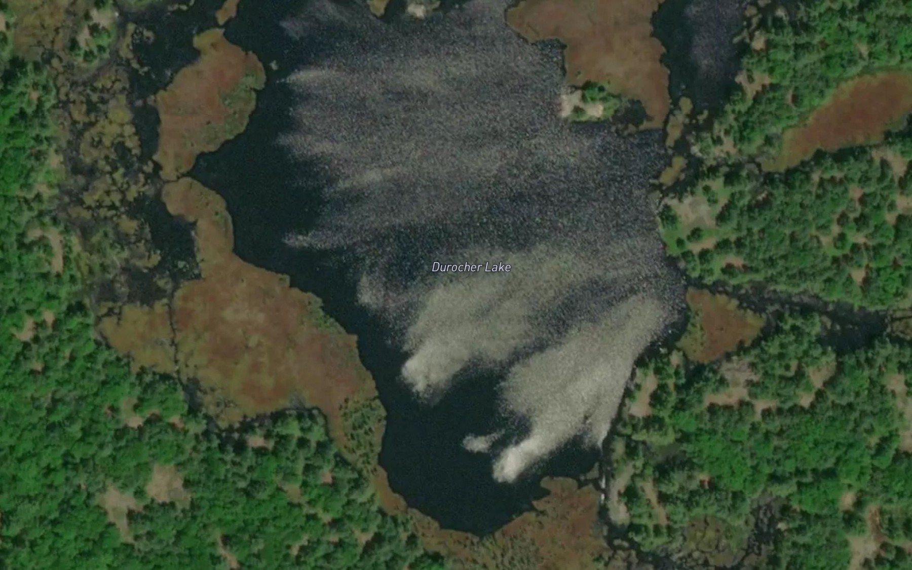 Satellite map of the Durocher Lake