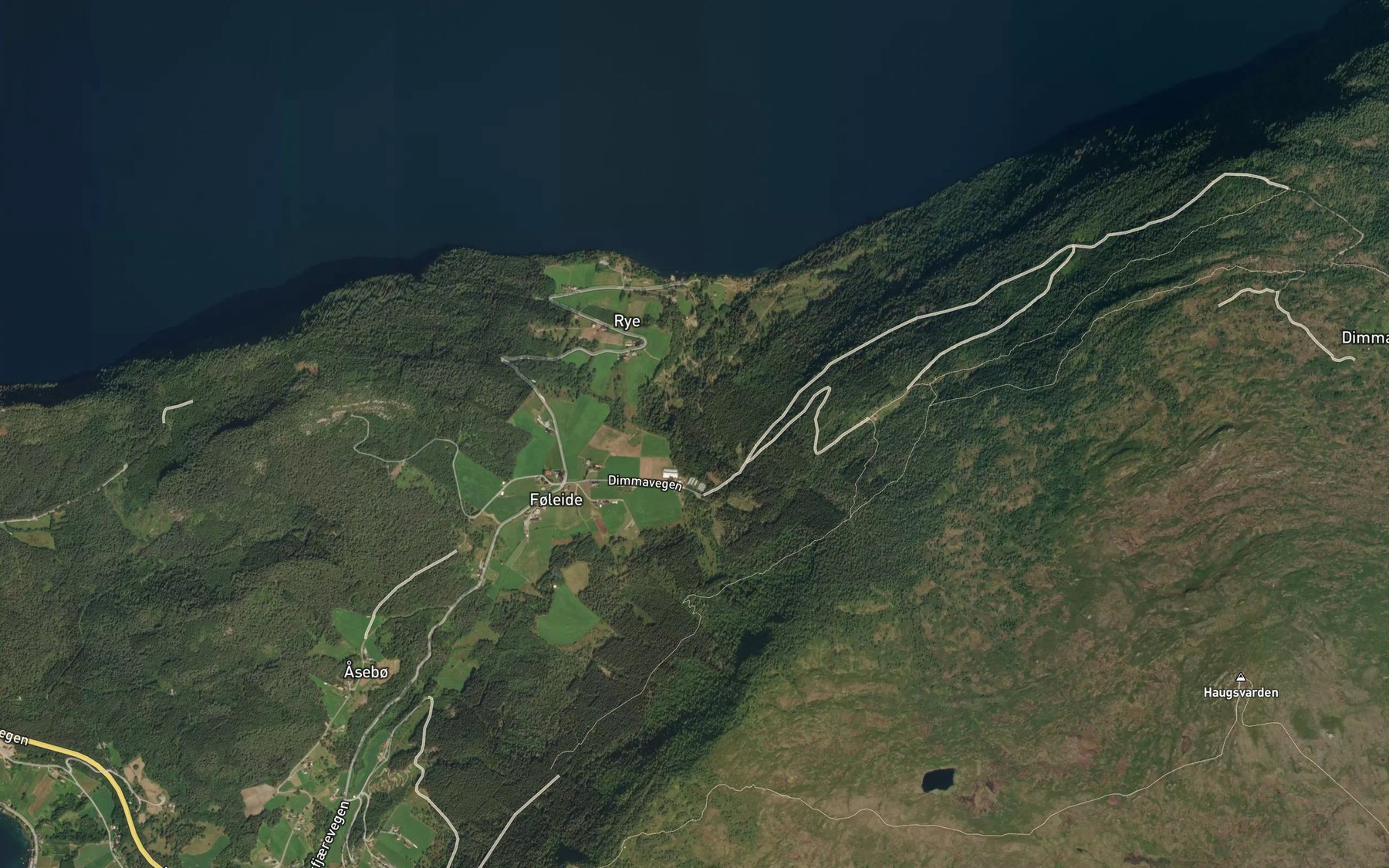 Satellite map of the Raudelva