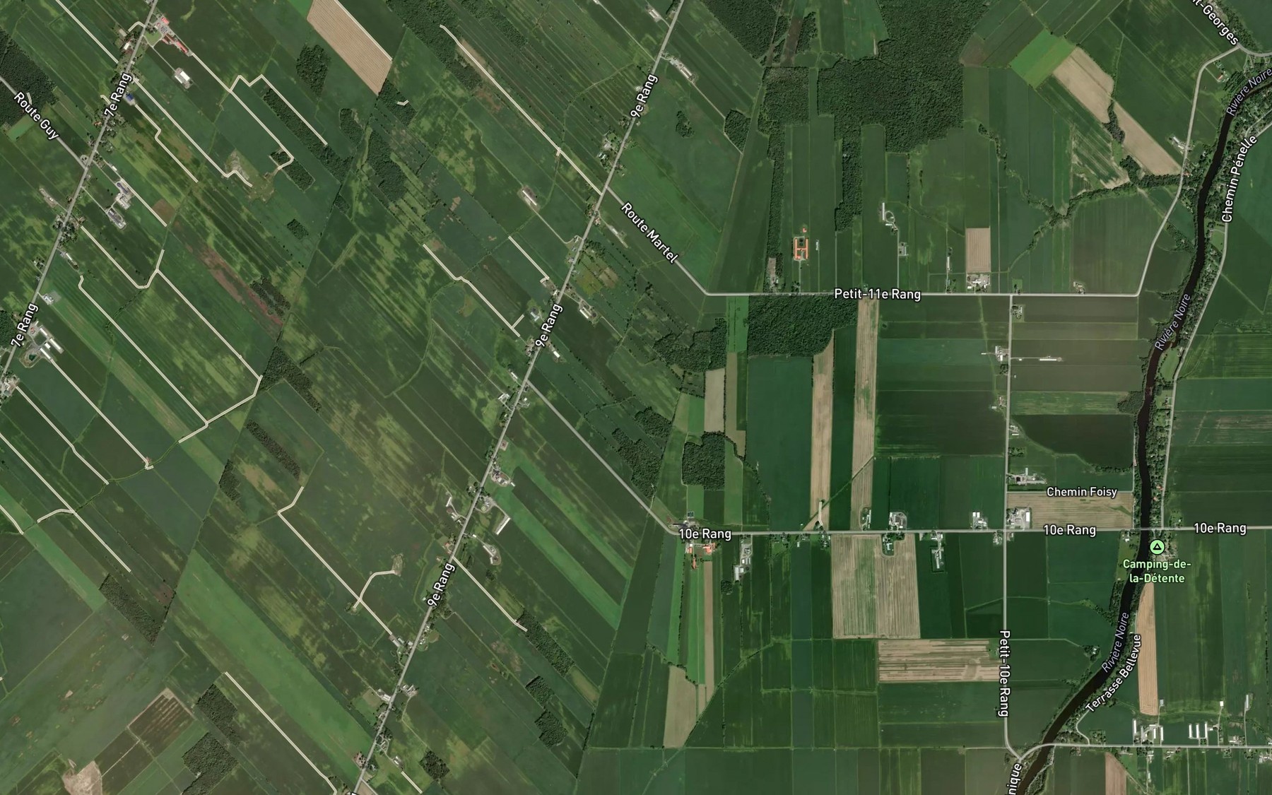 Satellite map of the Ruisseau Chagnon