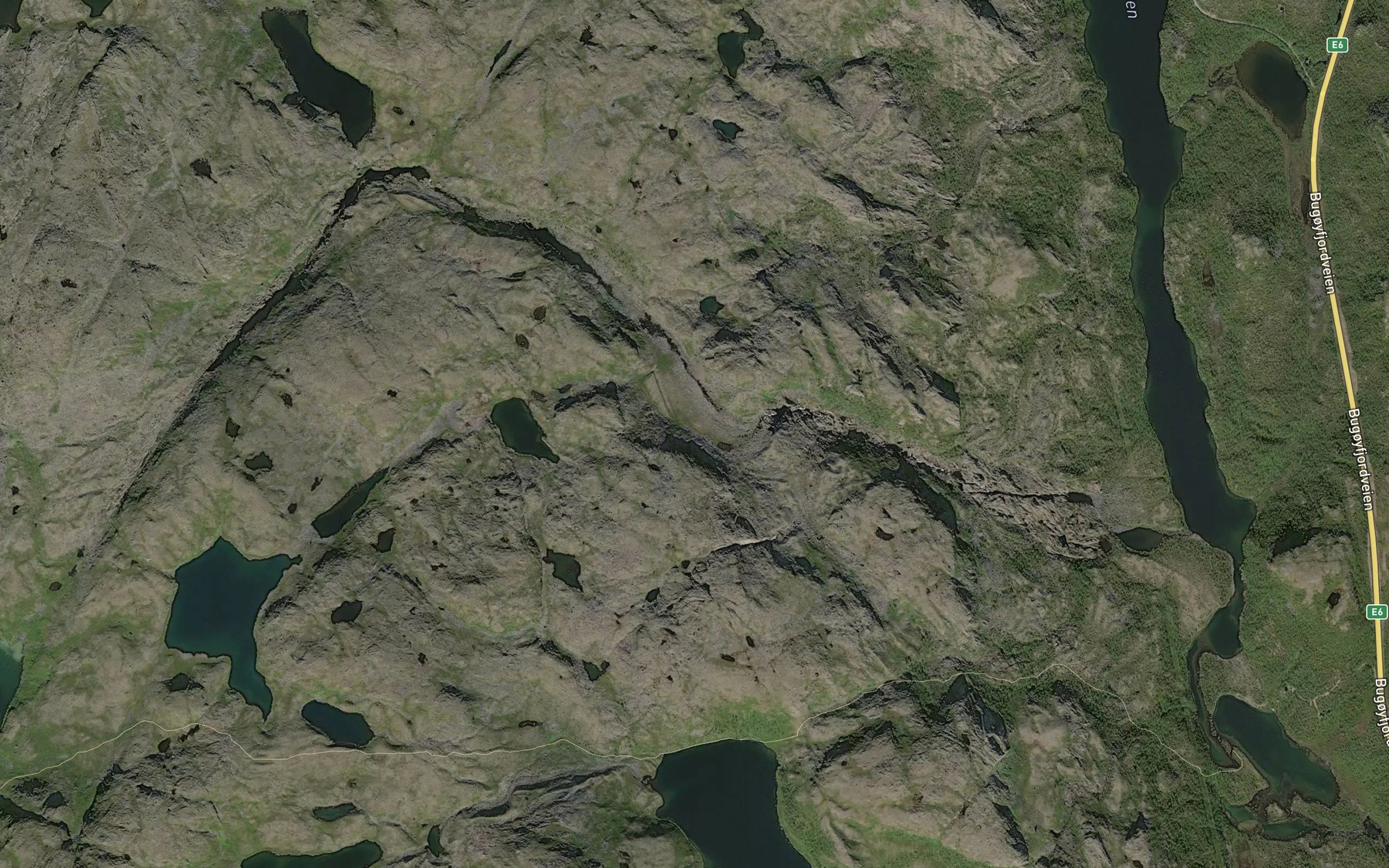 Satellite map of the Savkesjakka